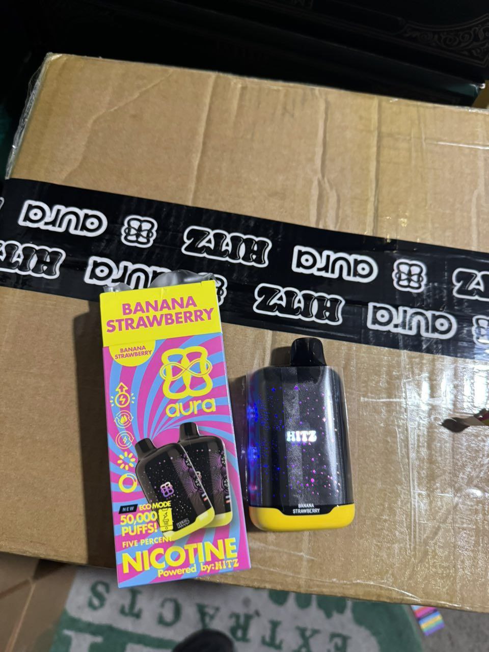 Hitz Aura Banana Strawberry